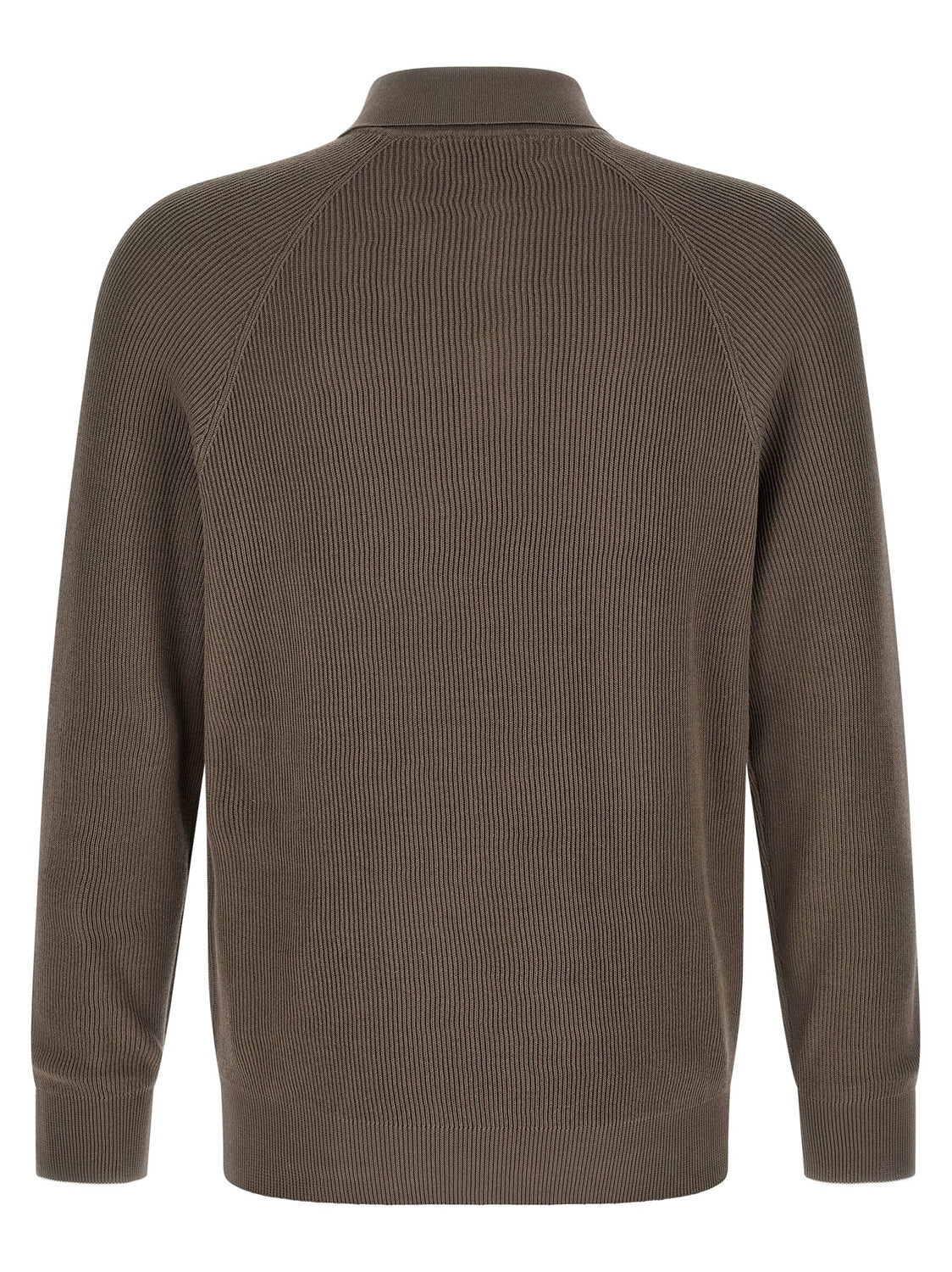 Brown Cotton Polo Shirt