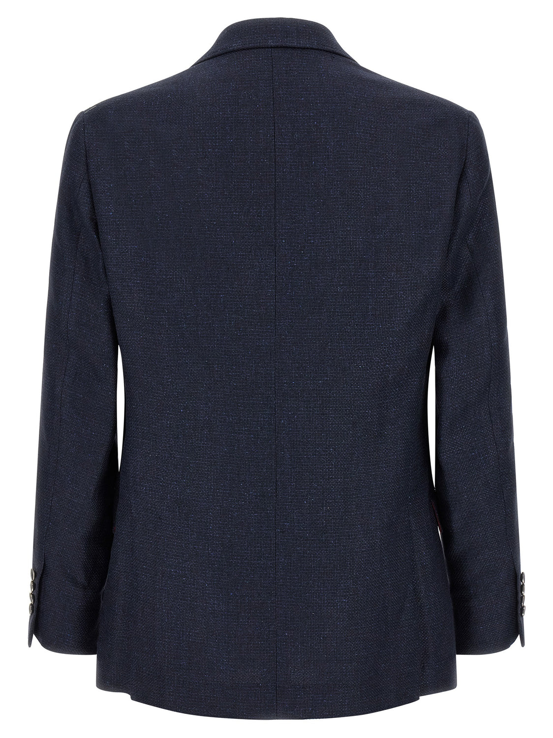 Blue Silk Two-Piece Suit