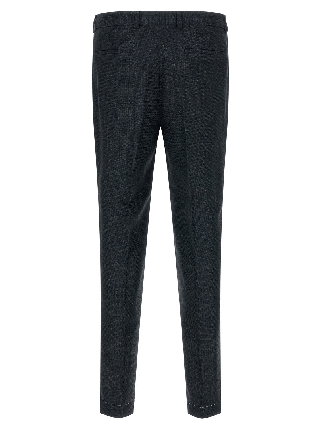 Blue Silk Two-Piece Suit