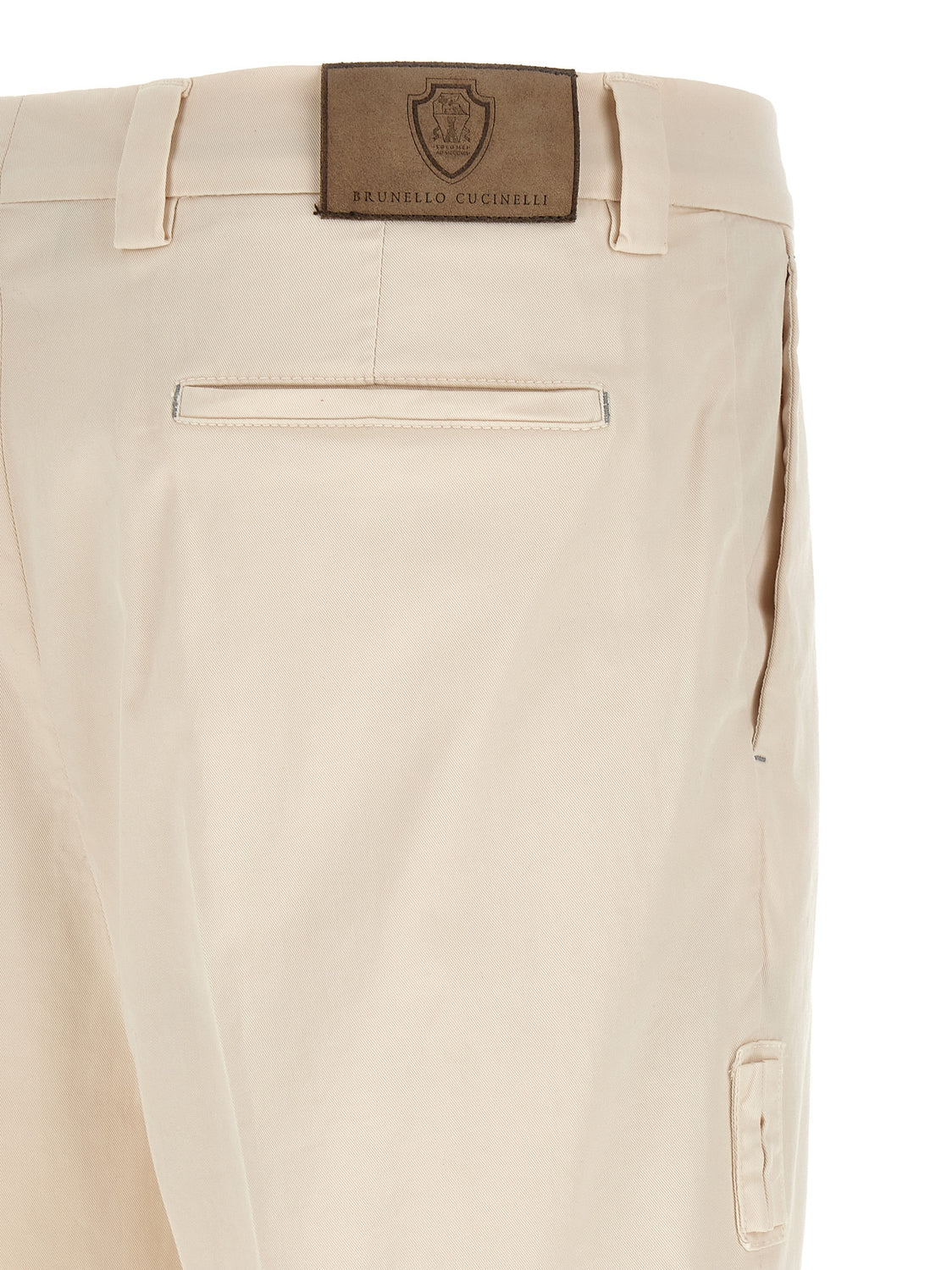 White Cotton Casual Pants