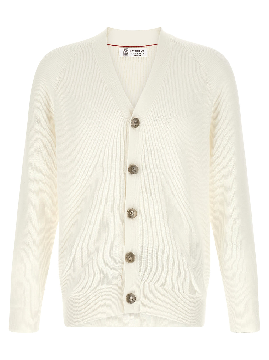 White Cotton Cardigan