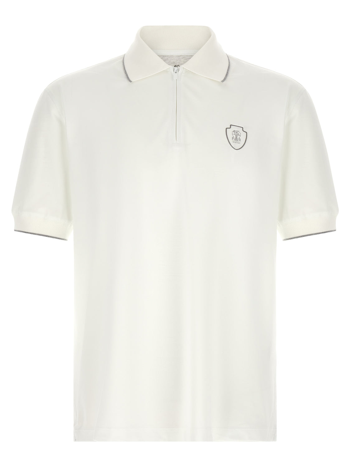 White Polyamide Polo Shirt