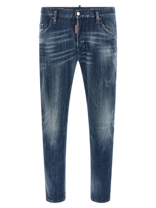 Blue Cotton Relaxed Fit Jeans