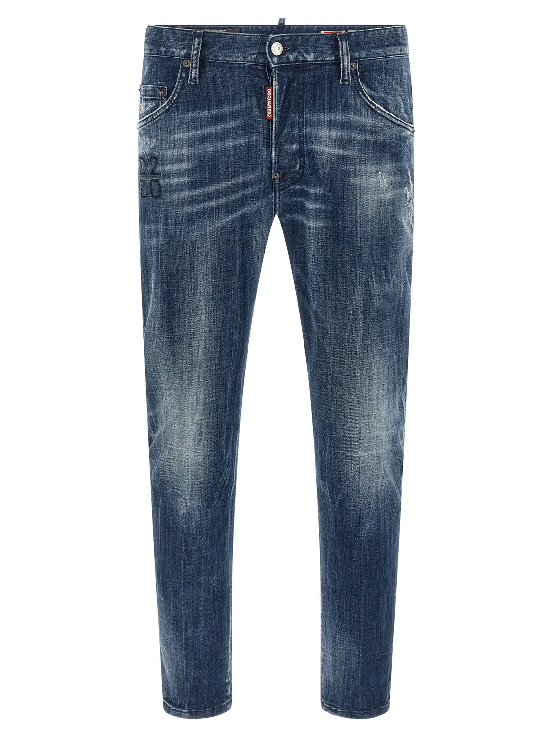 Blue Cotton Relaxed Fit Jeans