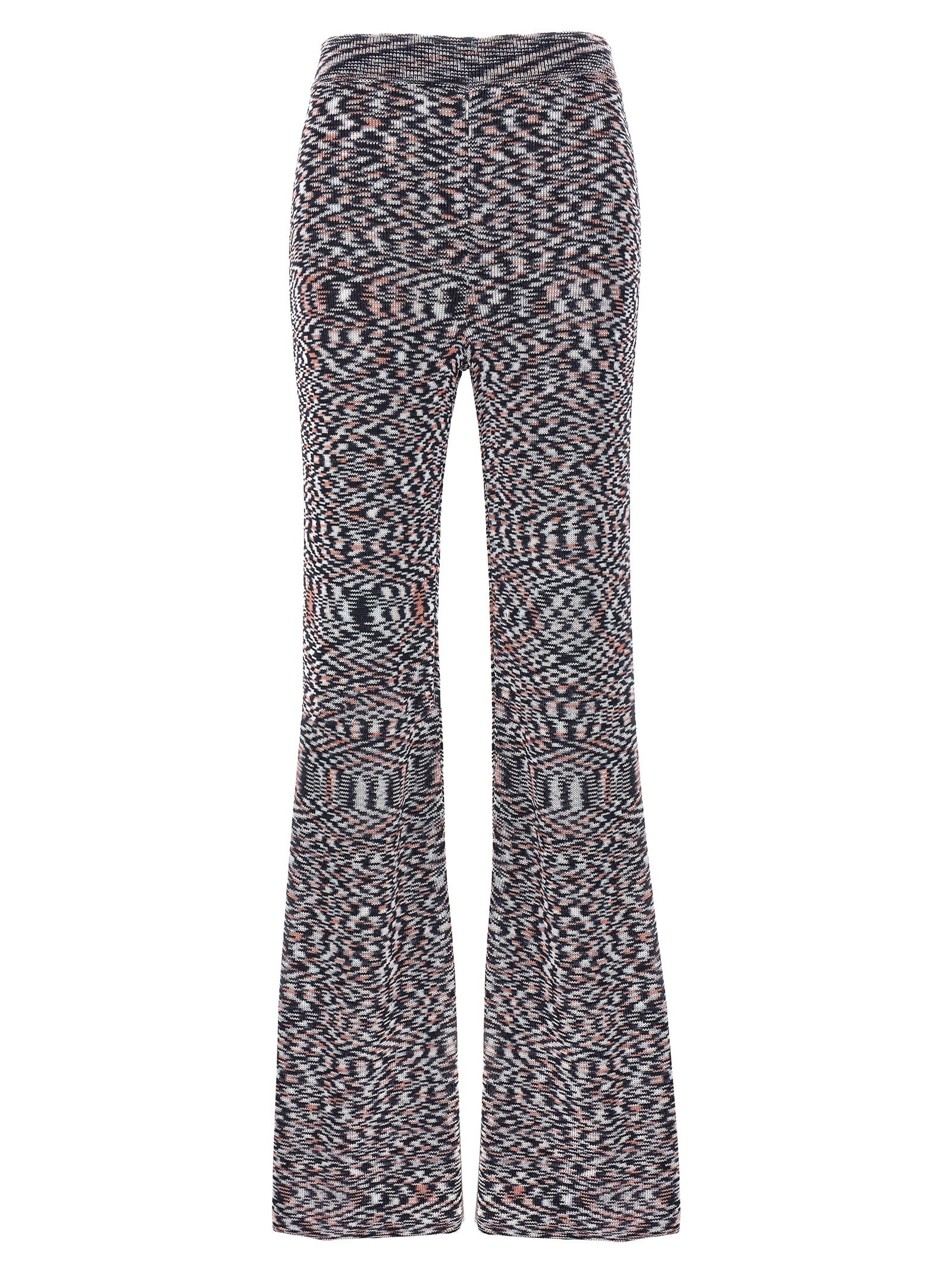 Multicolor Viscose Flared Pants
