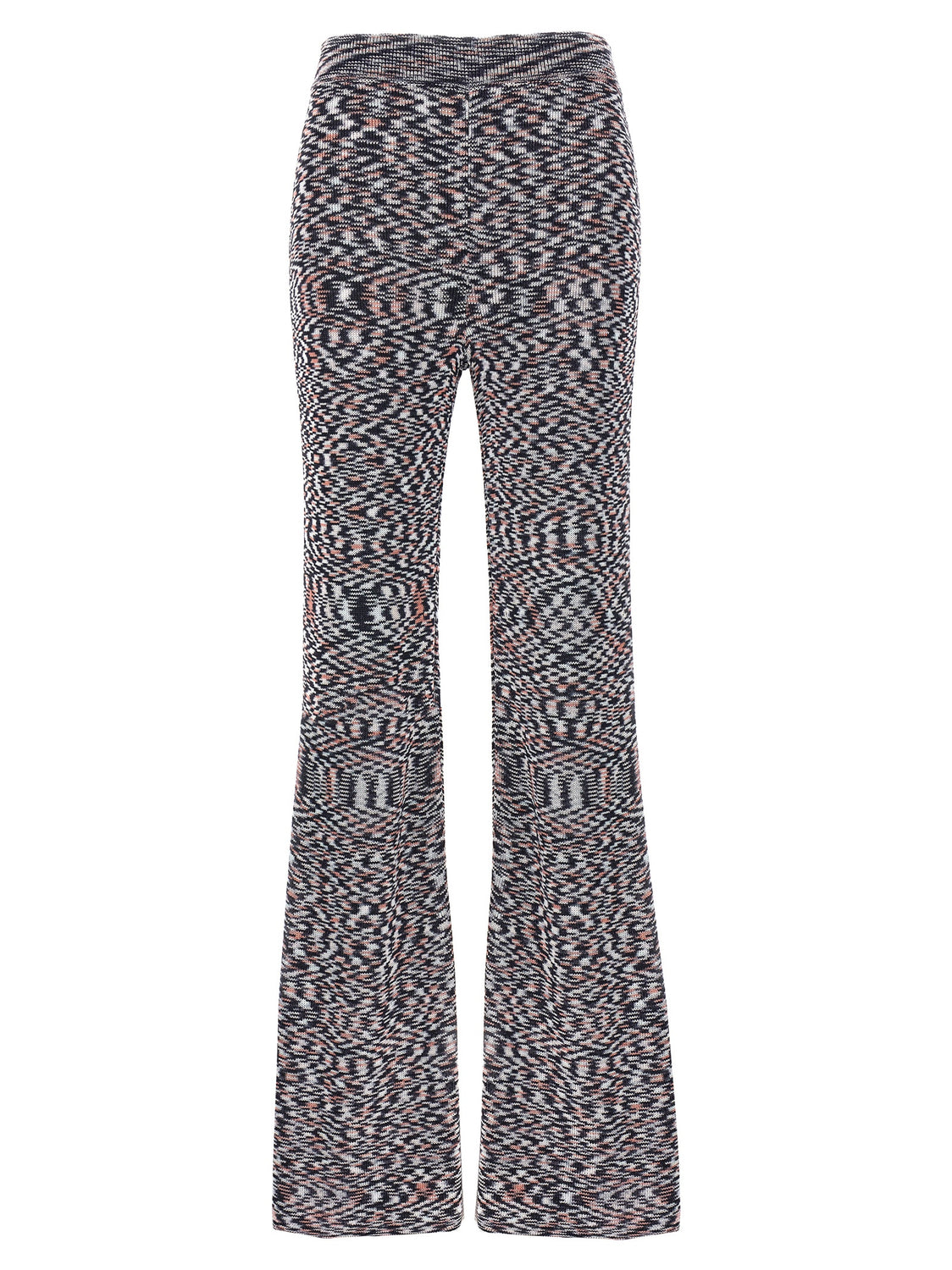 Multicolor Viscose Flared Pants