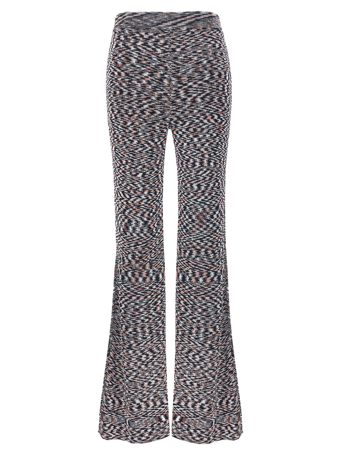 Multicolor Viscose Flared Pants