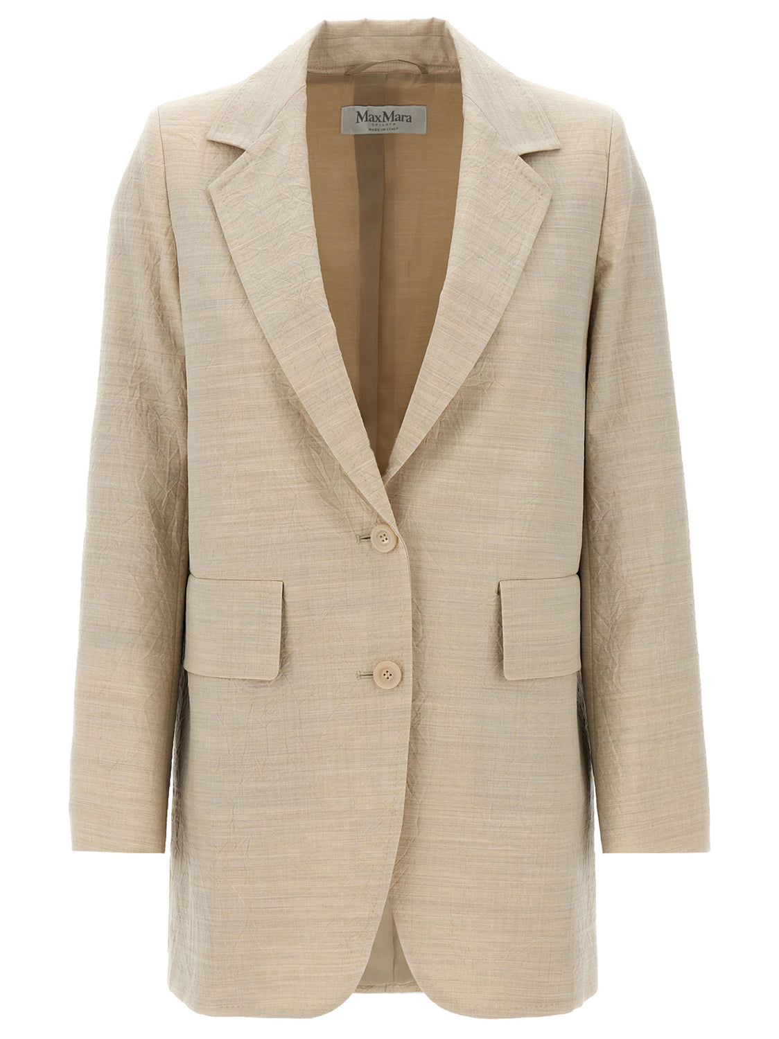 Beige Virgin Wool Blazer