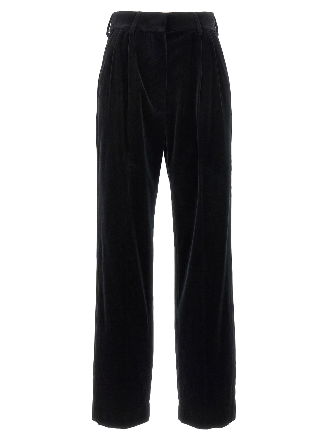 Black Cotton Dress Pants