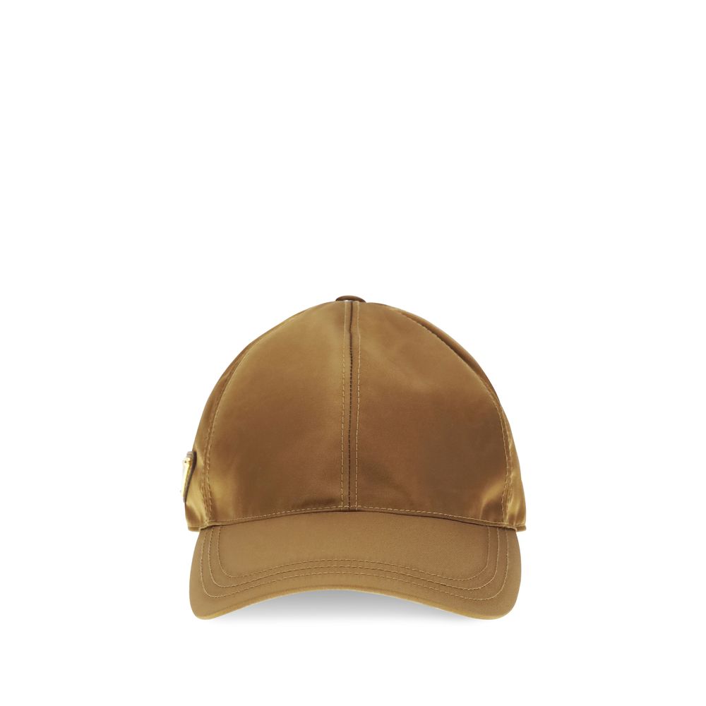 Beige Polyamide Cap (Baseball Hat)