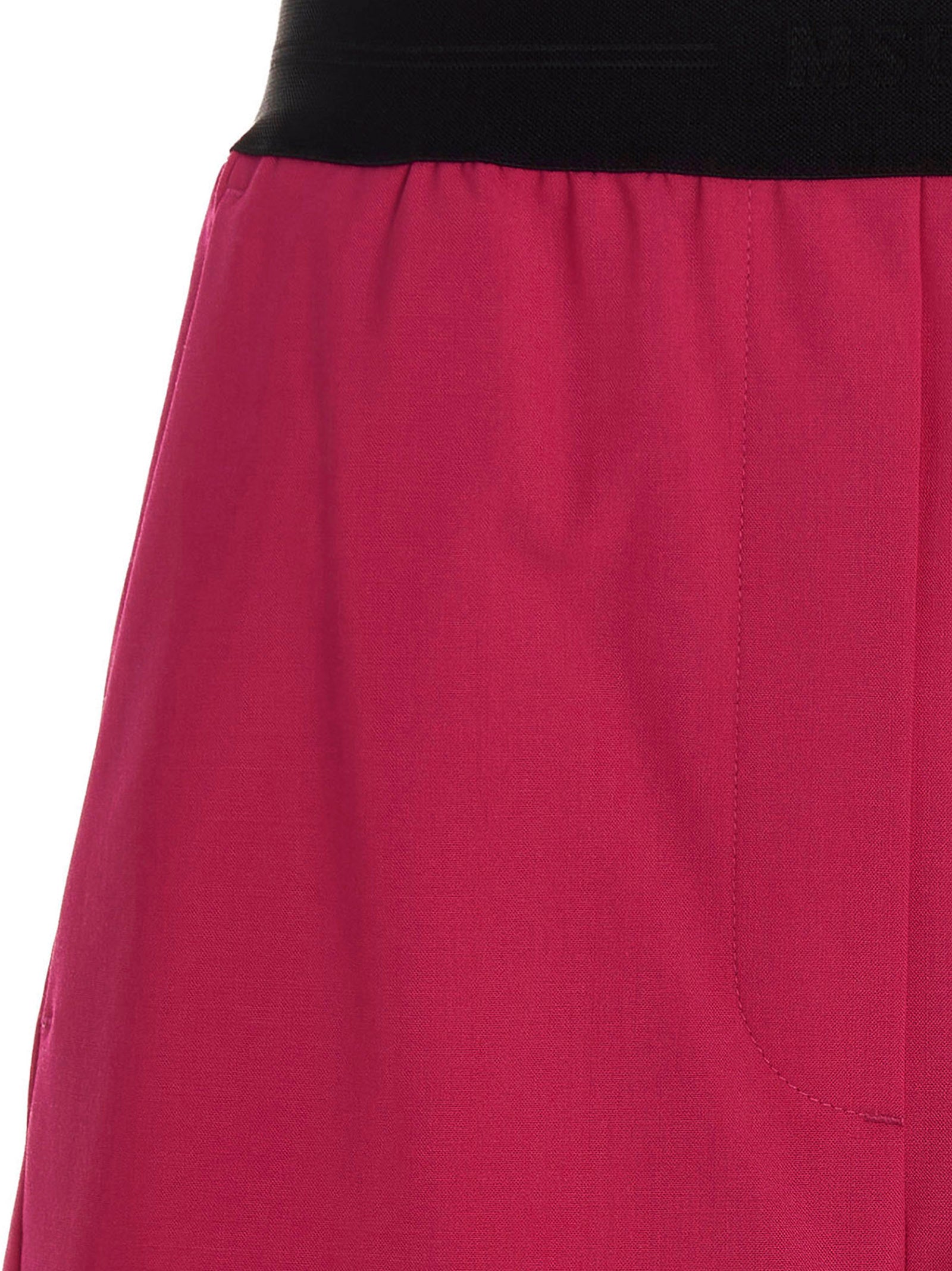 Fuchsia Virgin Wool Bermuda Shorts