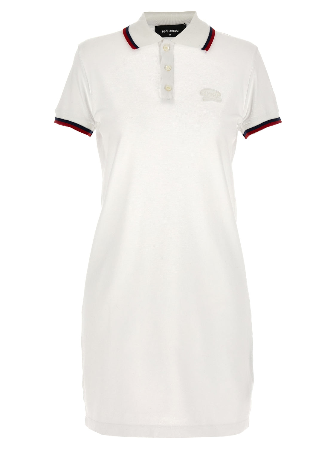 White Cotton Short Dress