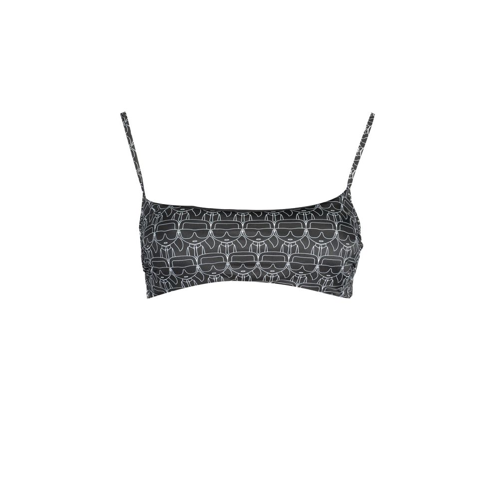 Black Polyester Women's Swimsuit