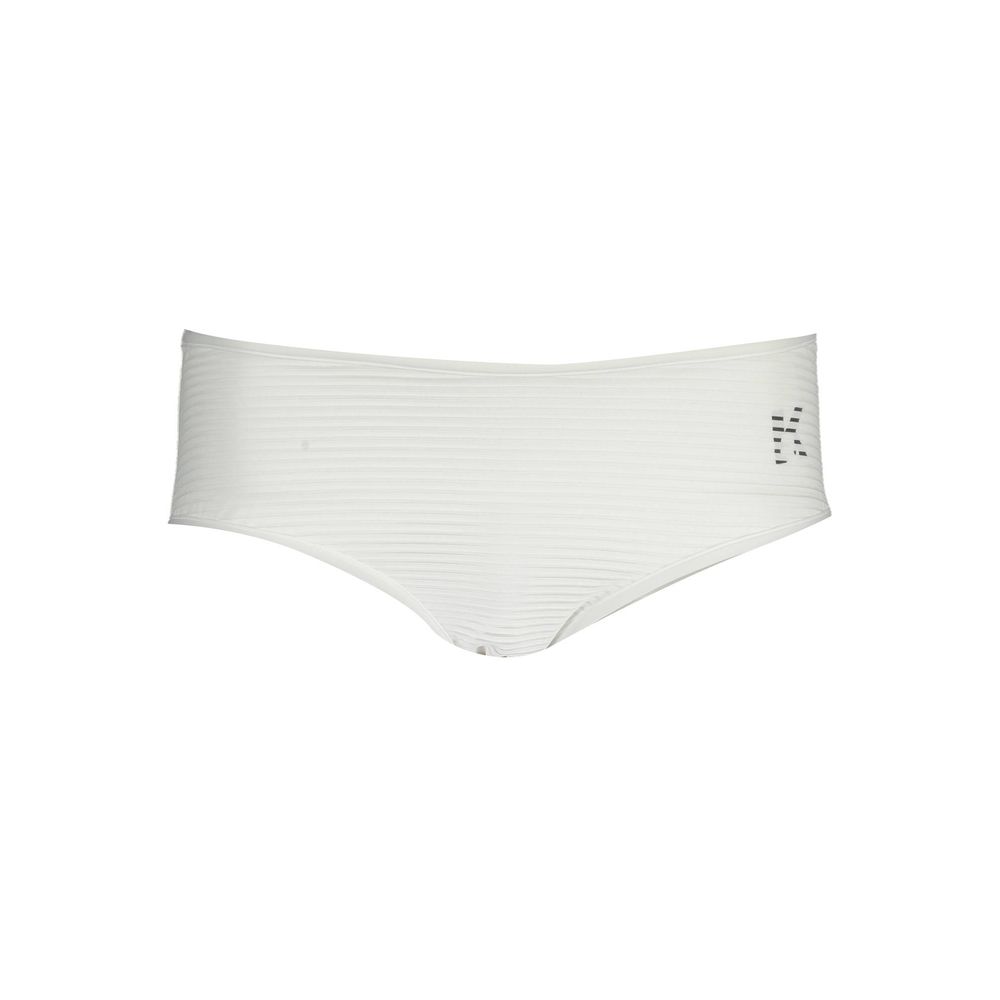 White Polyamide Women Swim Brief