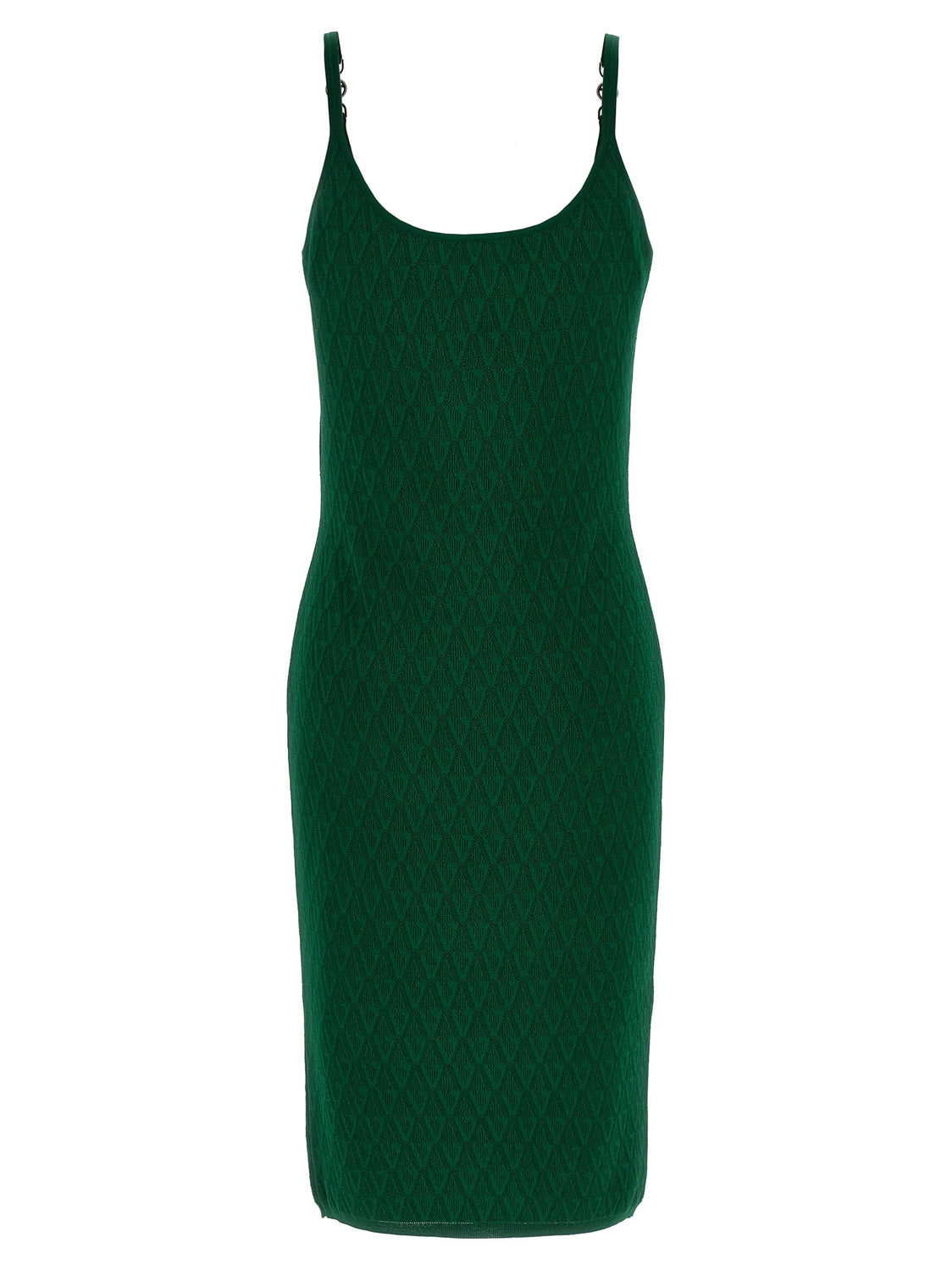 Bicolor Viscose Midi Dress