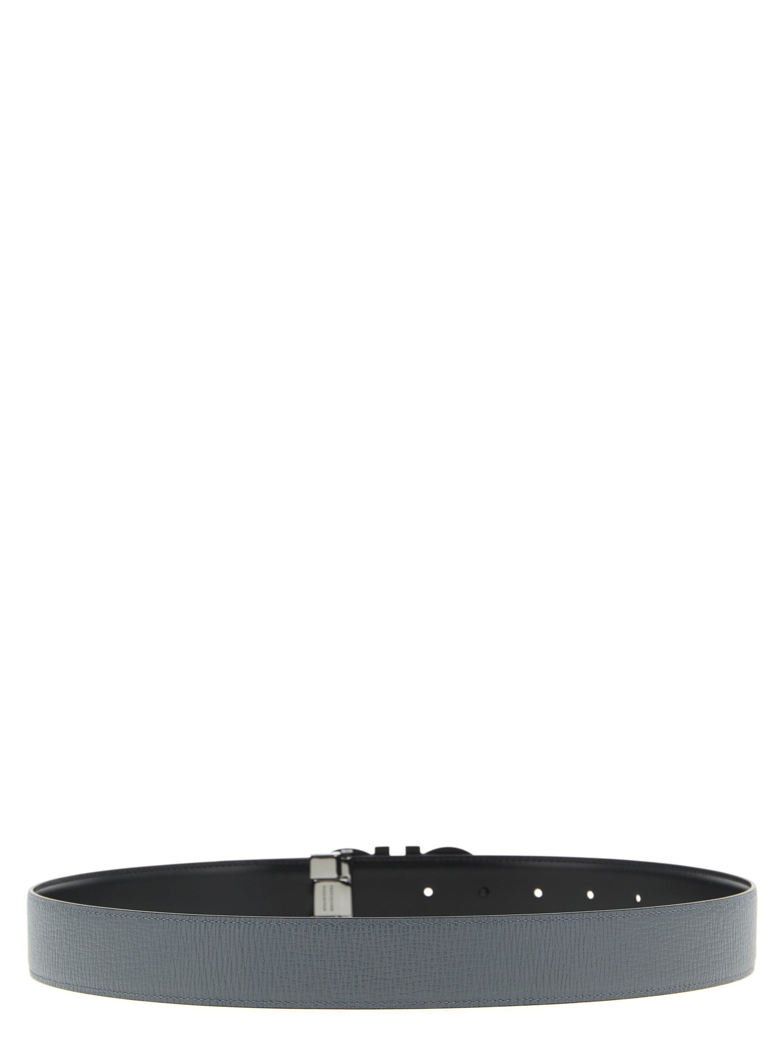 Gray Calfskin Regular Belt