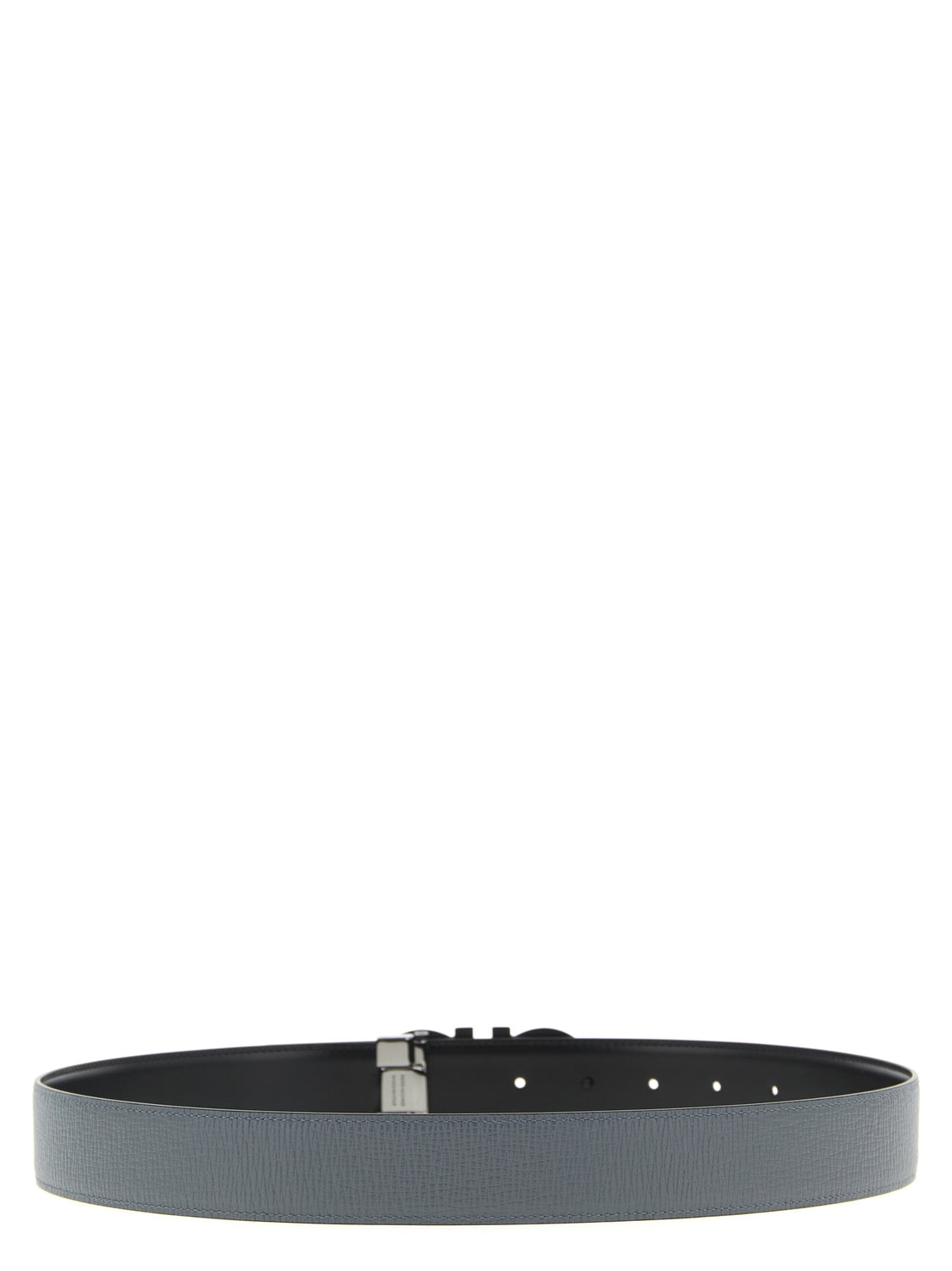 Gray Calfskin Regular Belt