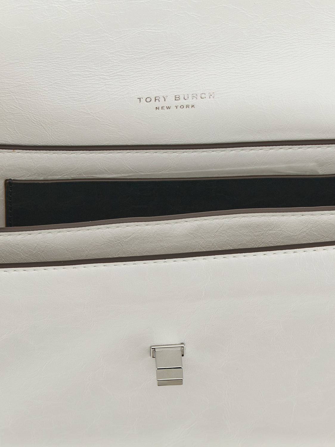White Lamb Leather Shoulder Bag