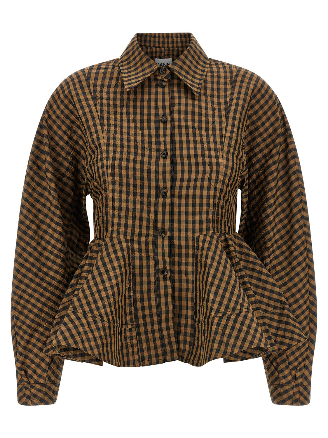 Brown Recycled Polyester Blouse