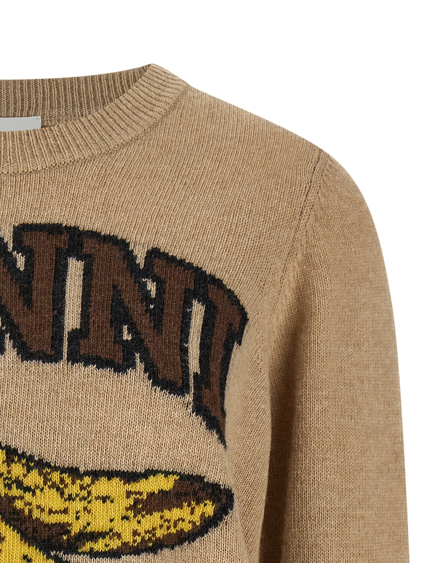 Beige Wool Cardigan