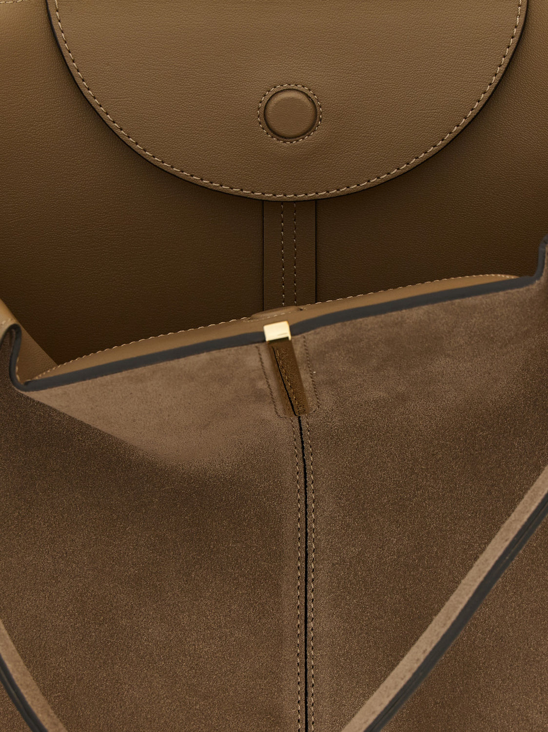 Beige Calfskin Tote Bag