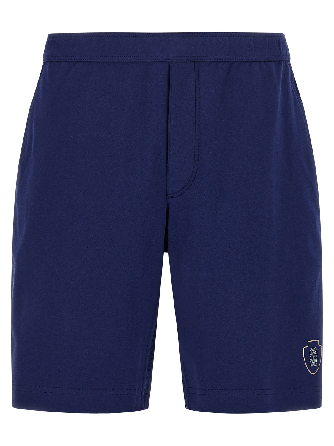 Blue Cotton Bermuda Shorts