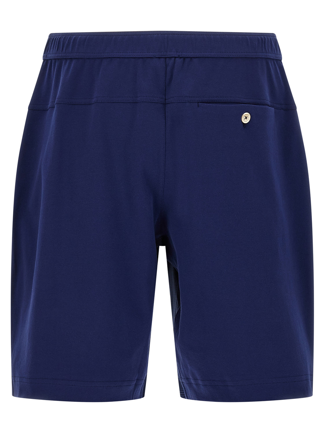 Blue Cotton Bermuda Shorts