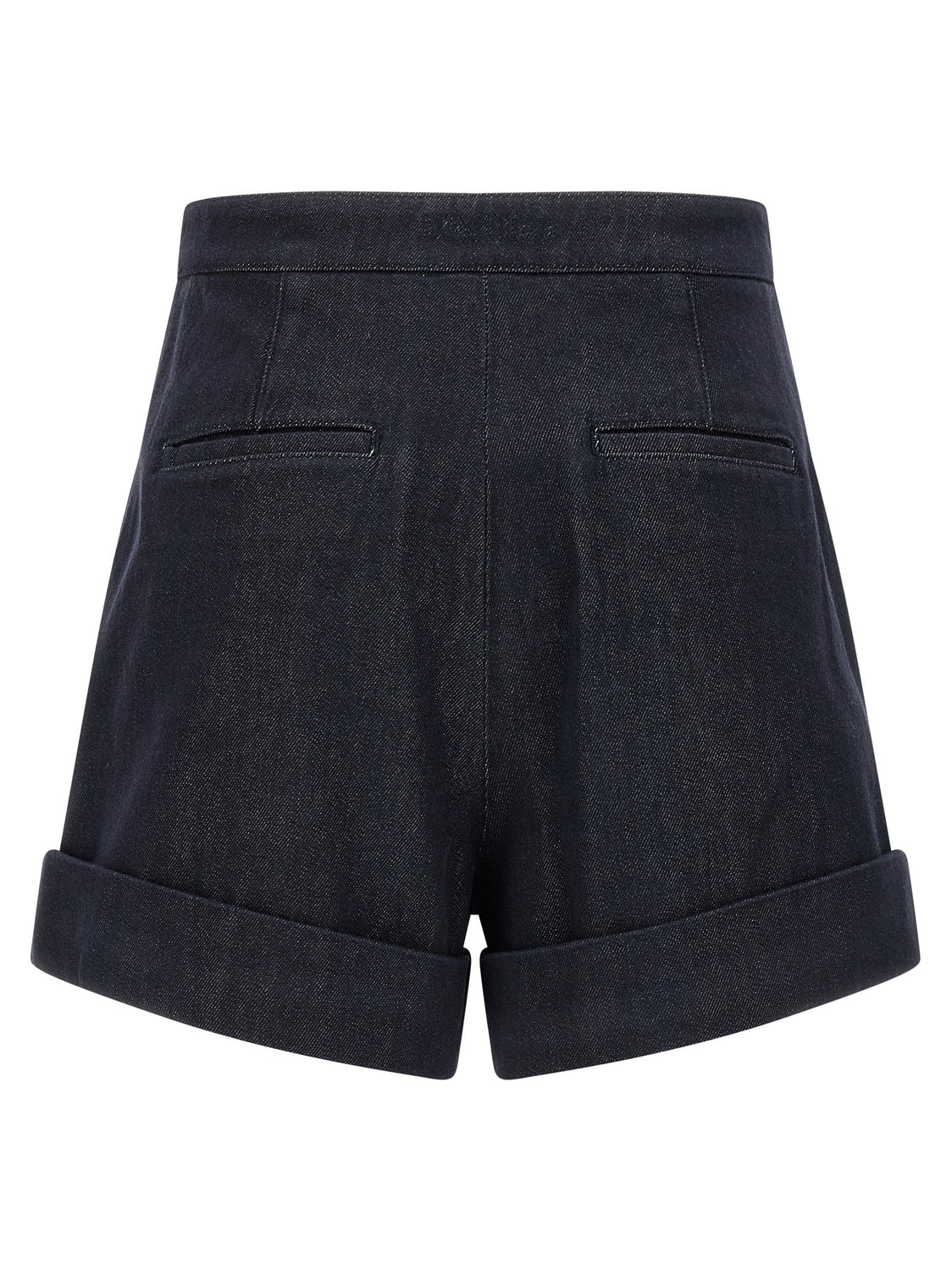 Blue Cotton Bermuda Shorts