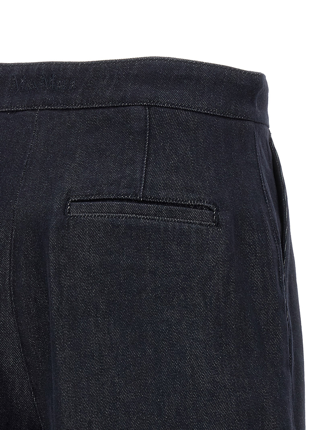 Blue Cotton Bermuda Shorts