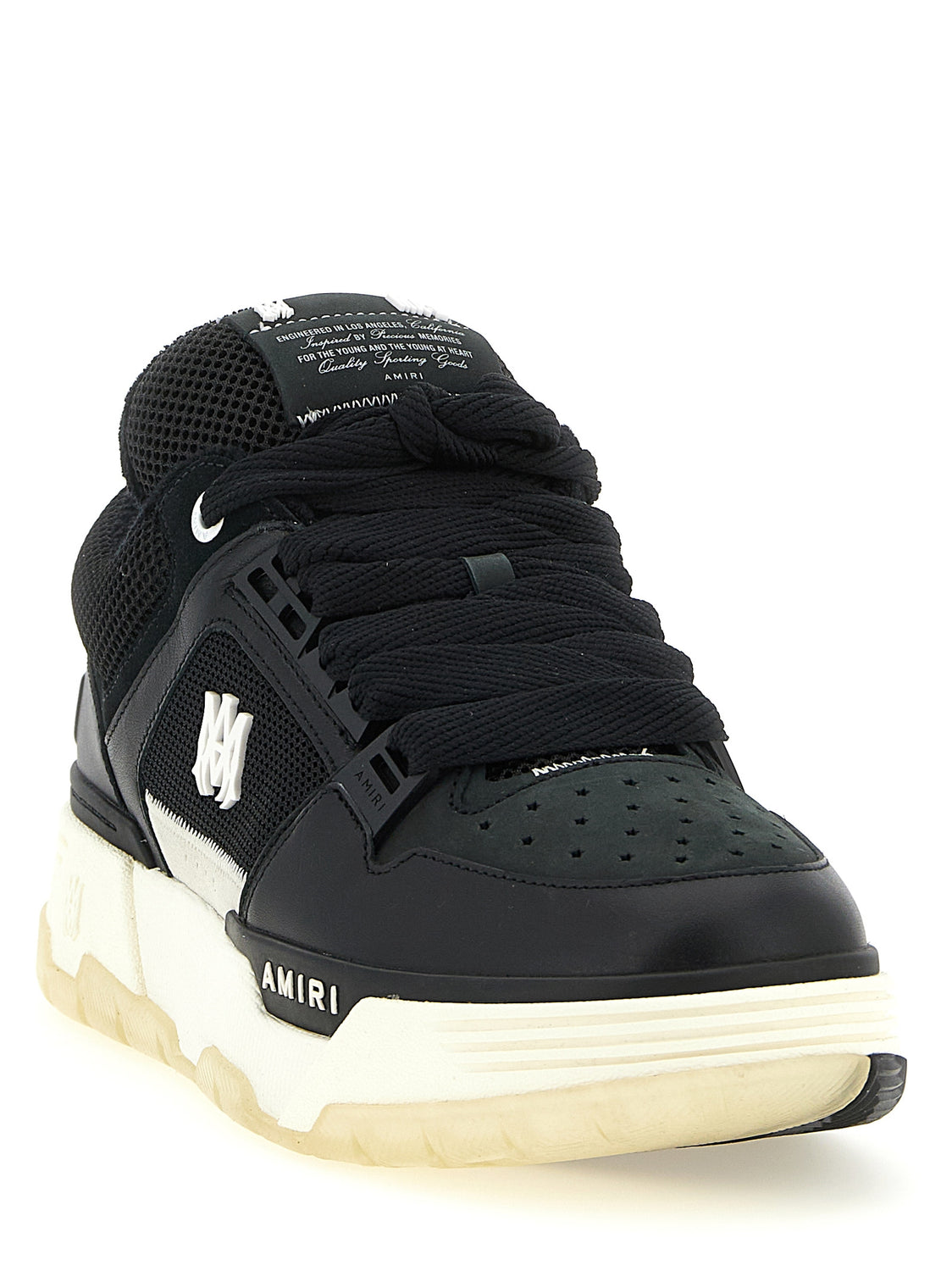 Black Calfskin Athletic Sneakers