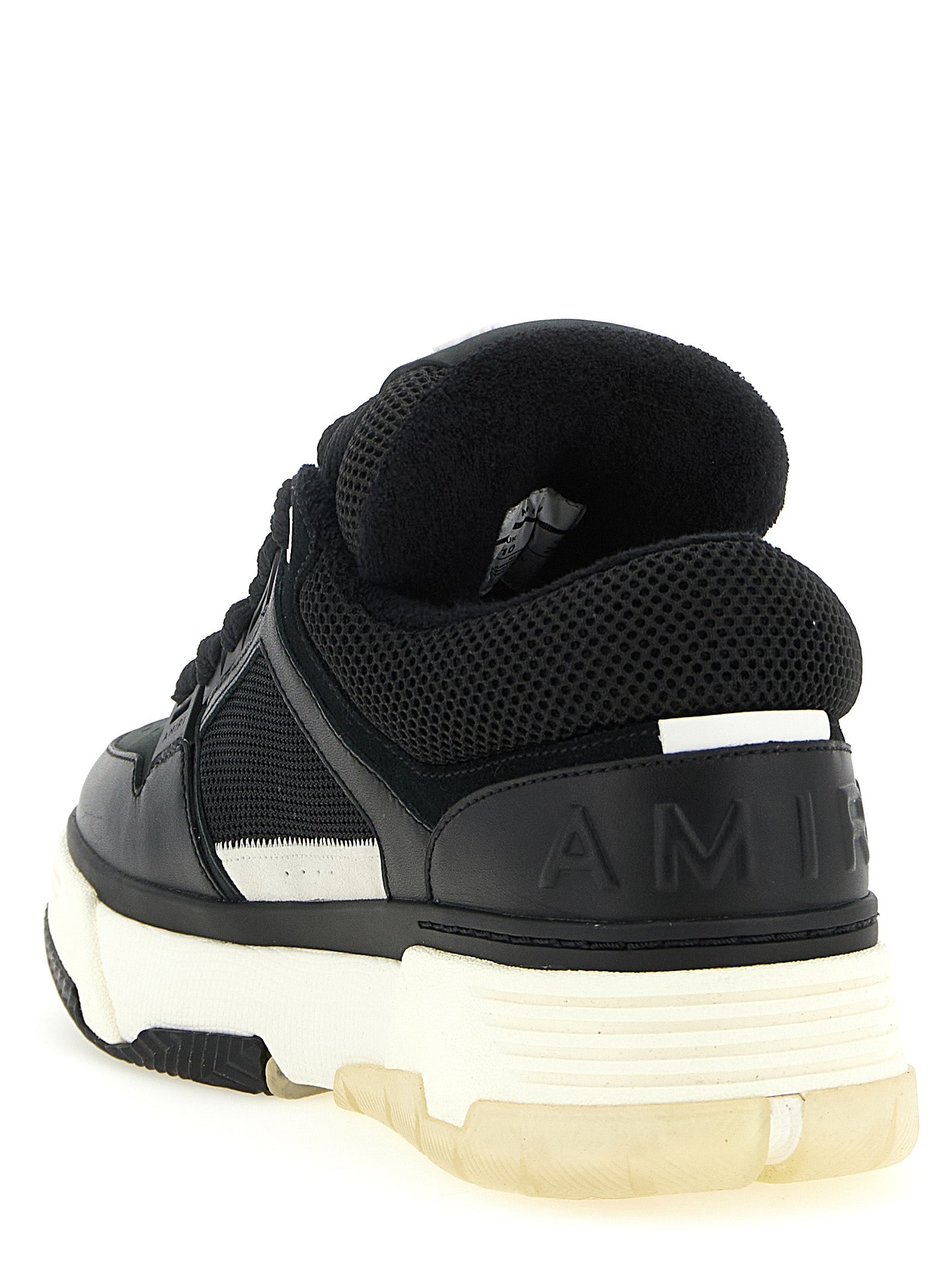Black Calfskin Athletic Sneakers