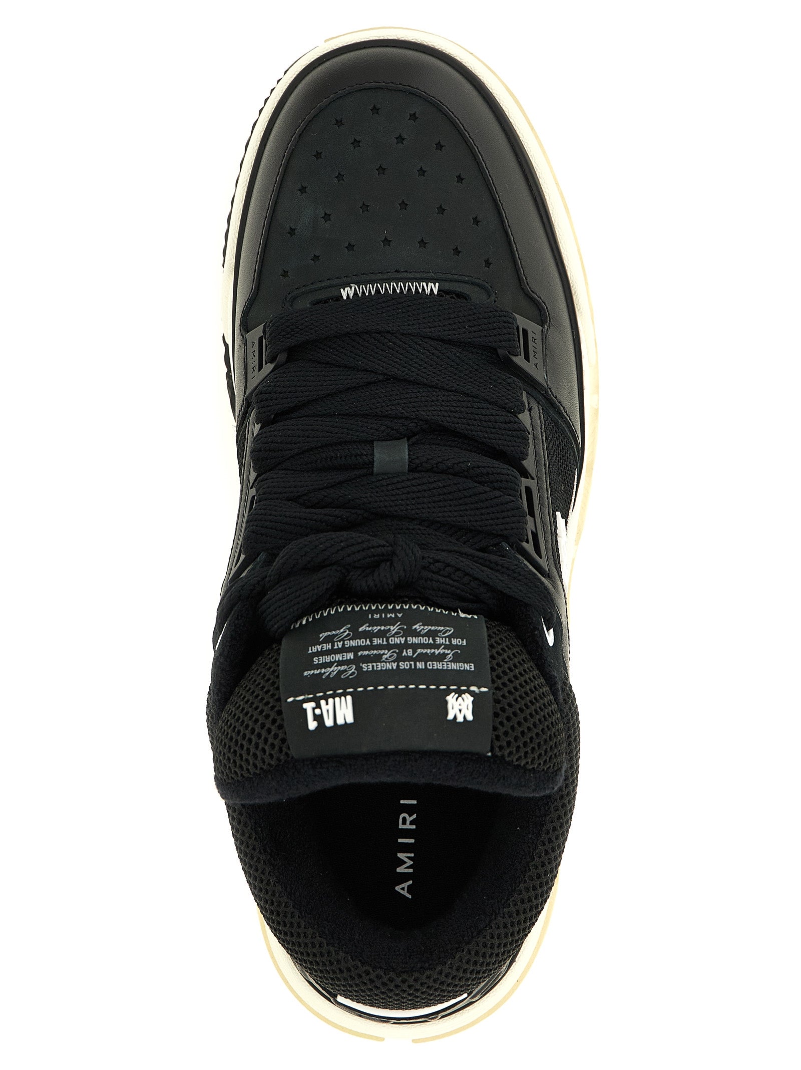 Black Calfskin Athletic Sneakers
