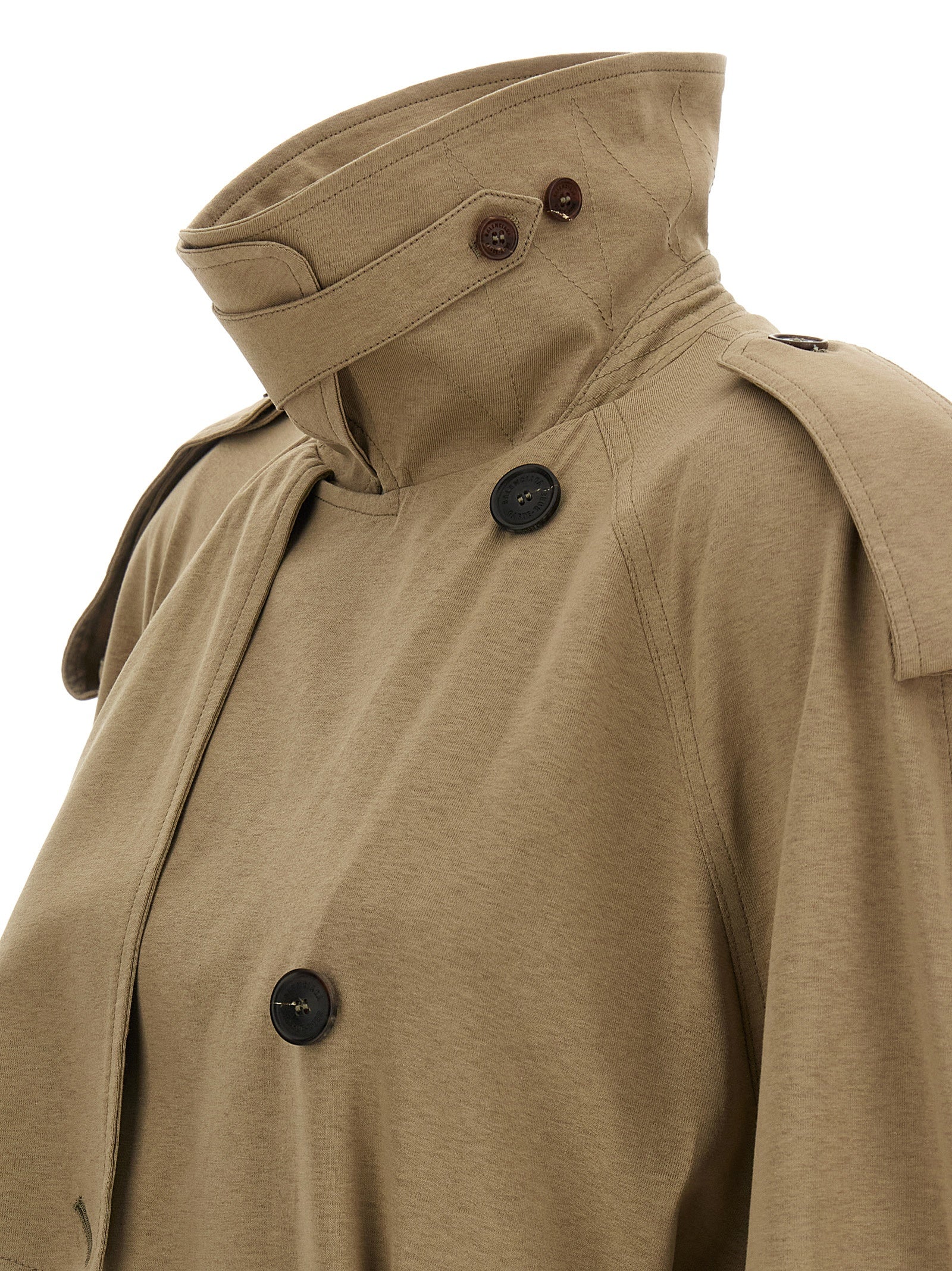 Beige Cotton Coat