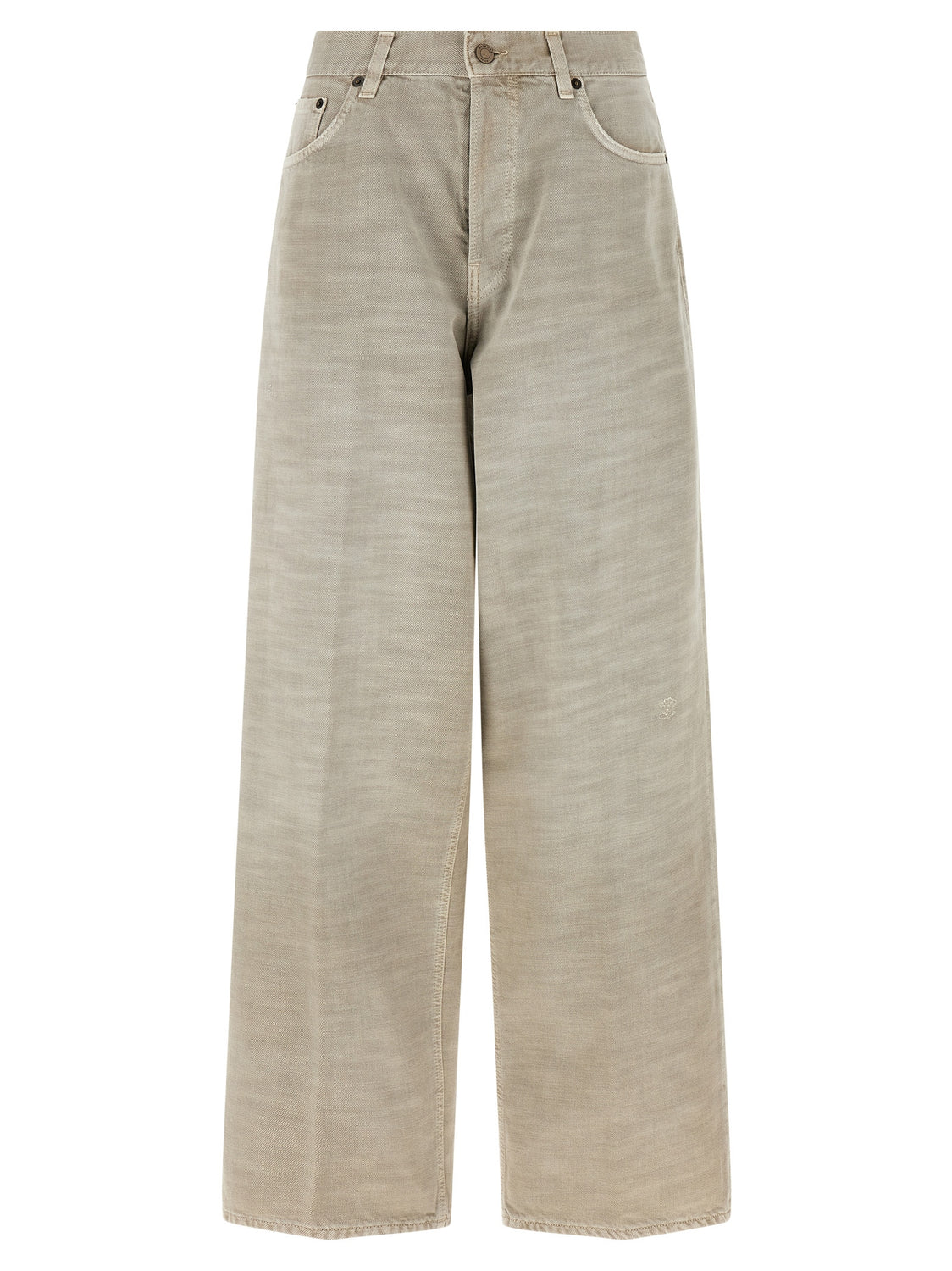 Gray Cotton Jeans Denim