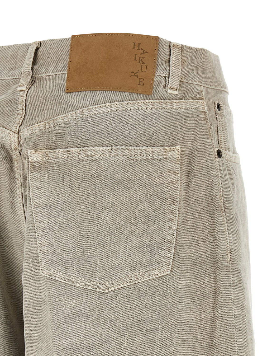 Gray Cotton Jeans Denim