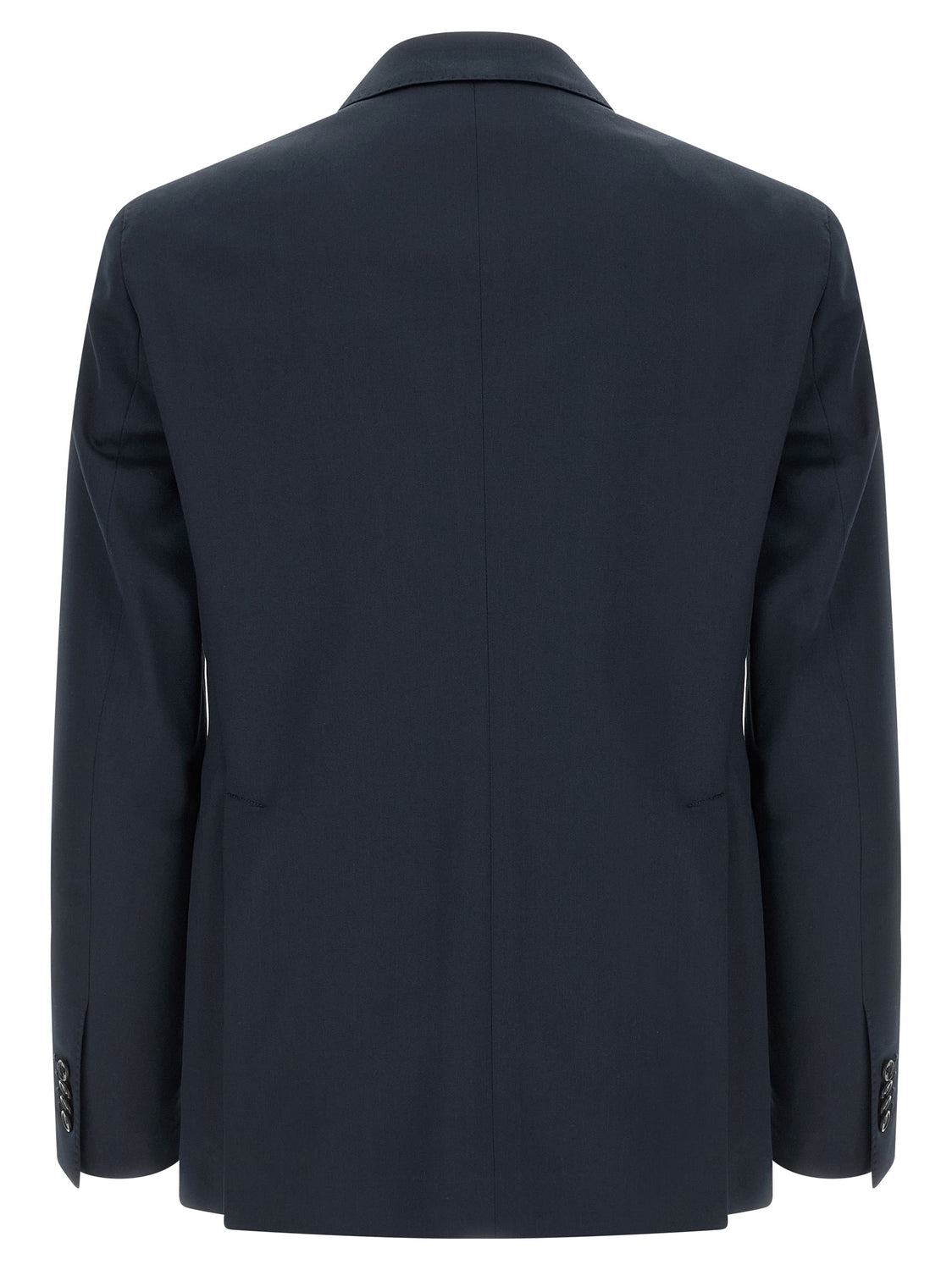 Blue Virgin Wool Two-Piece Suit