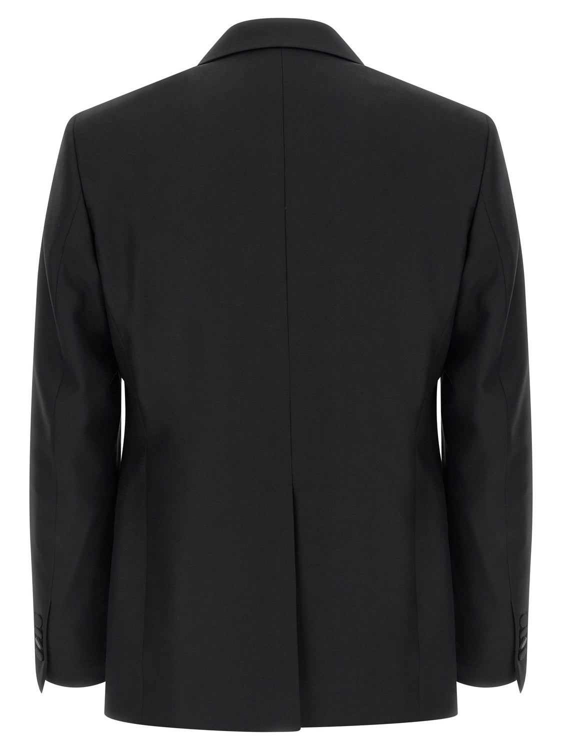 Black Virgin Wool Two-Piece Suit