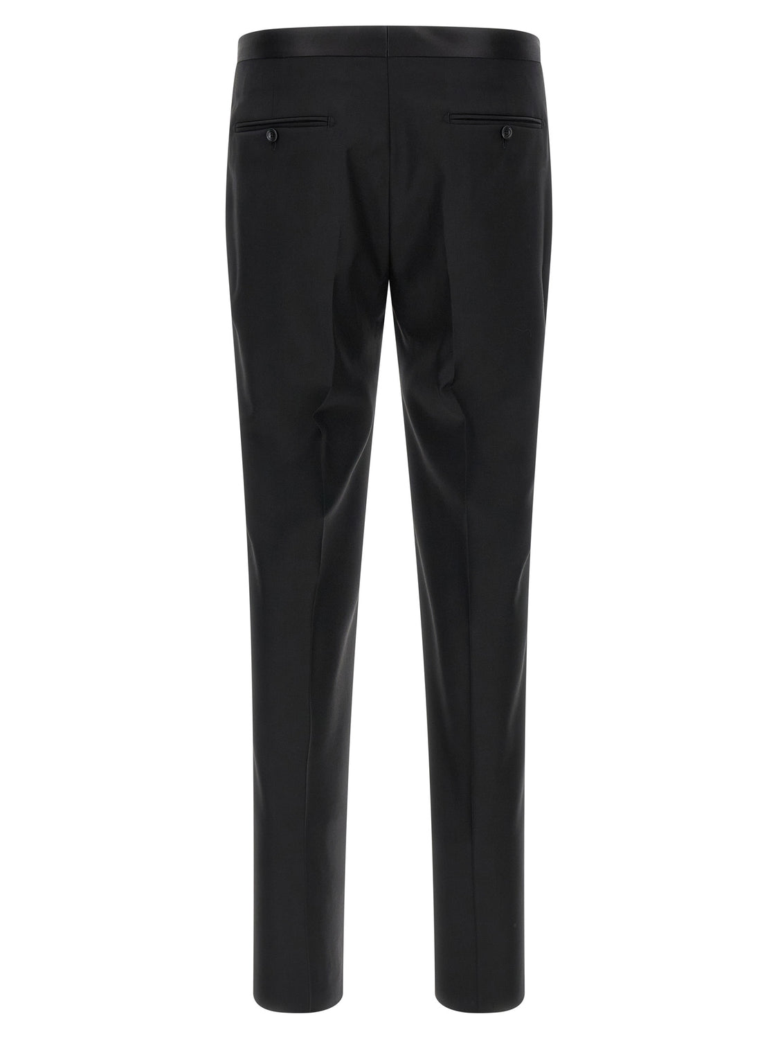 Black Virgin Wool Two-Piece Suit