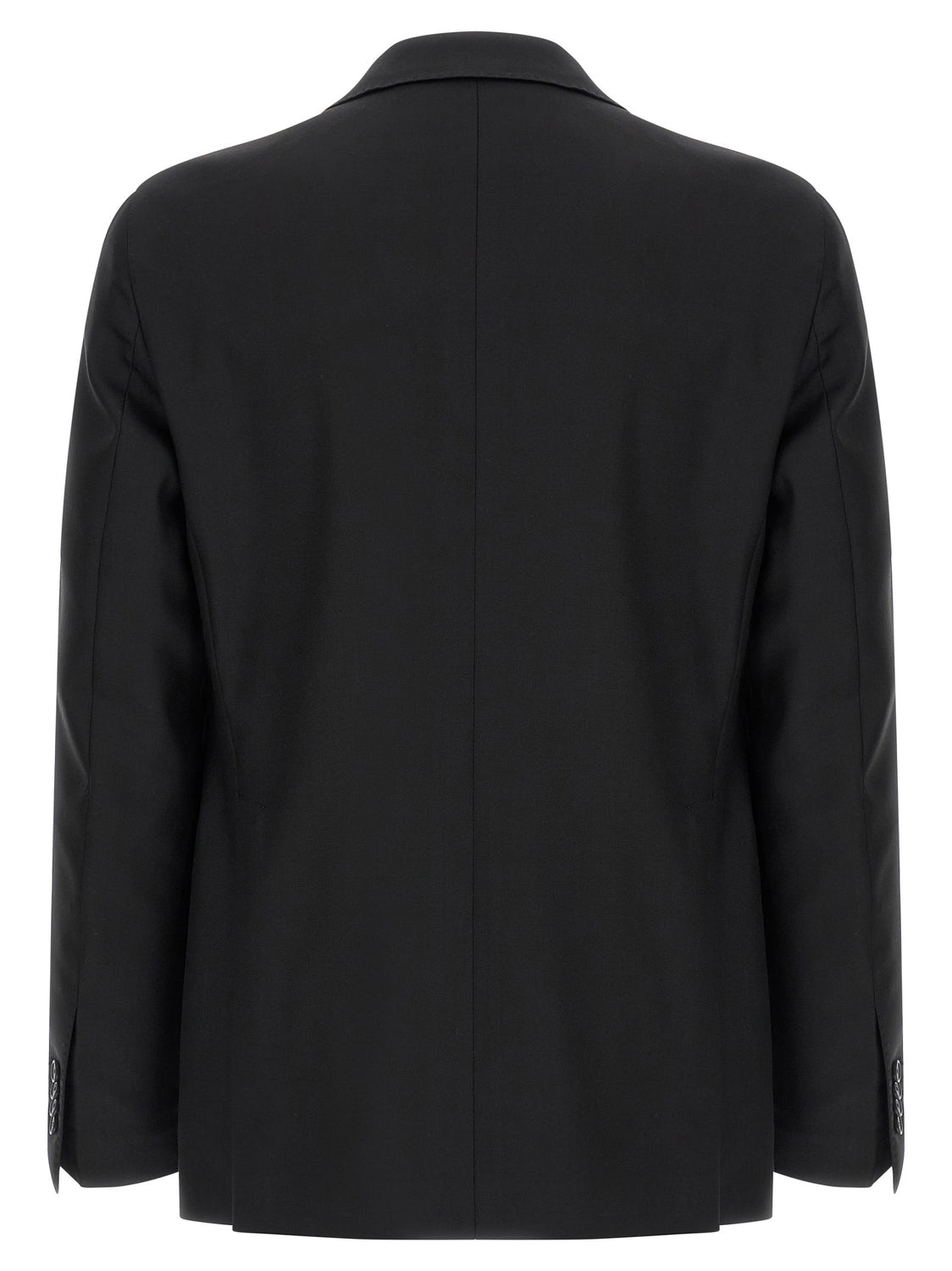 Black Virgin Wool Two-Piece Suit