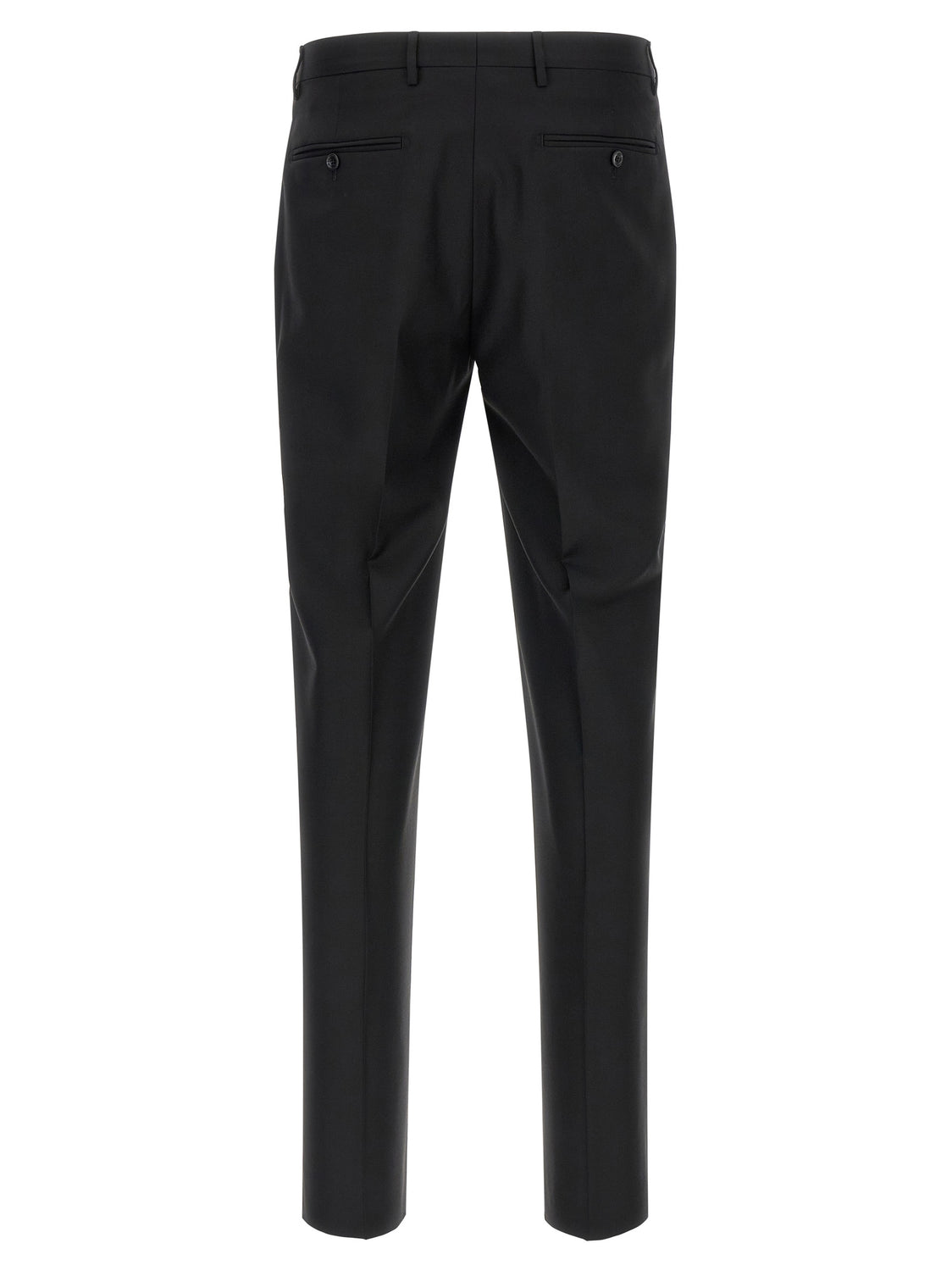 Black Virgin Wool Two-Piece Suit