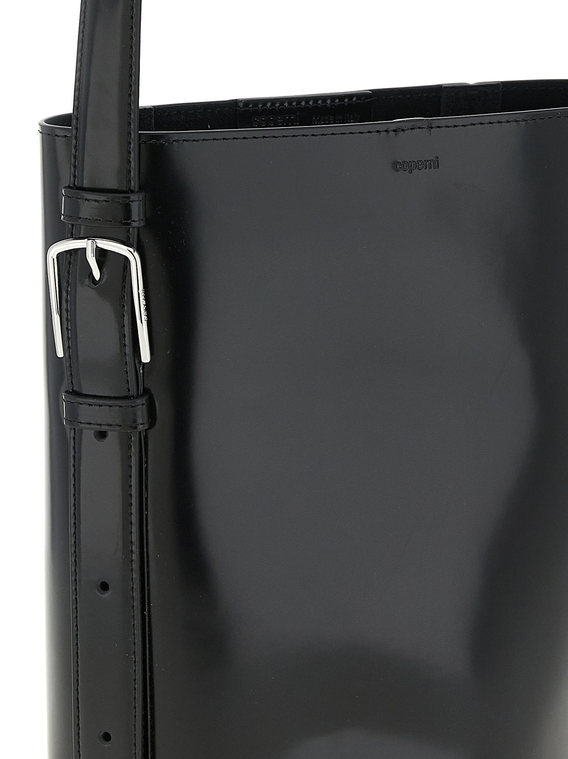 Black Cowhide Shoulder Bag