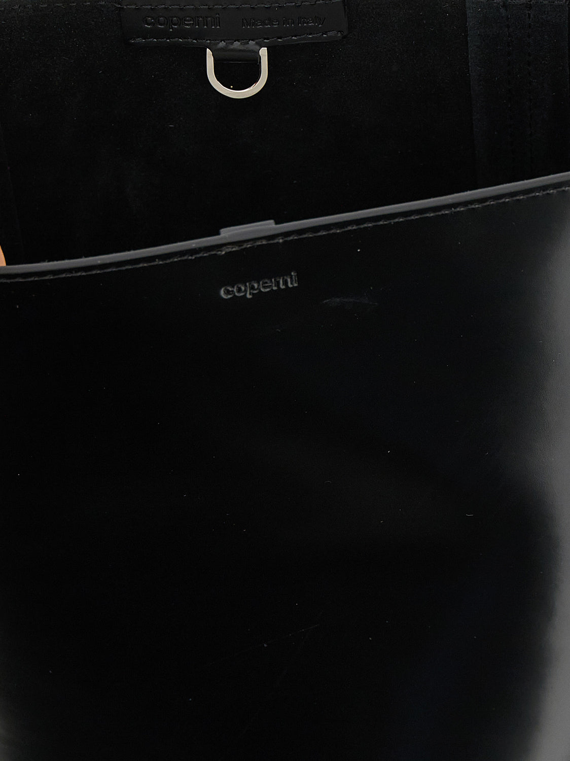 Black Cowhide Shoulder Bag