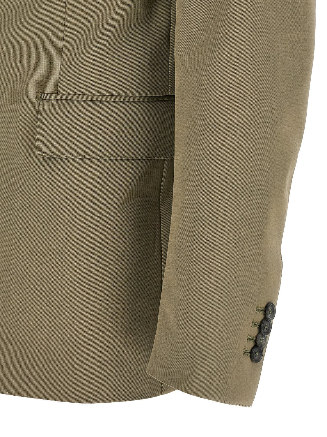 Bicolor Virgin Wool Two-Piece Suit