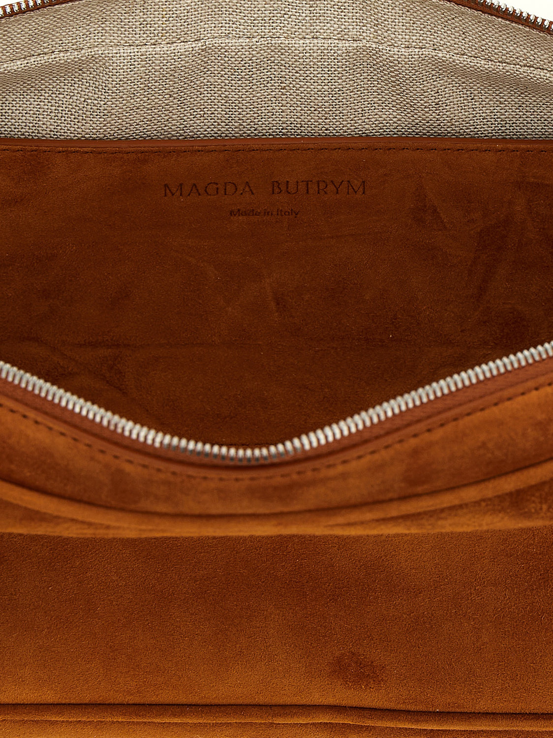Brown Calfskin Shoulder Bag