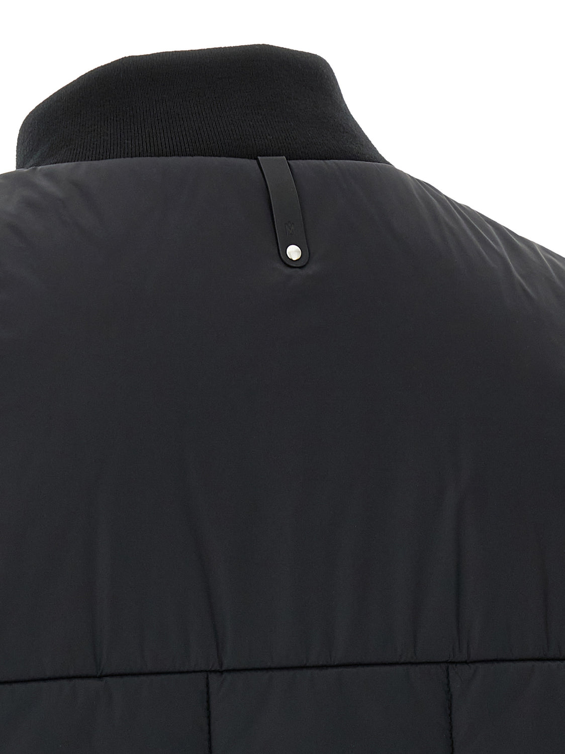 Black Nylon Sleeveless Jacket