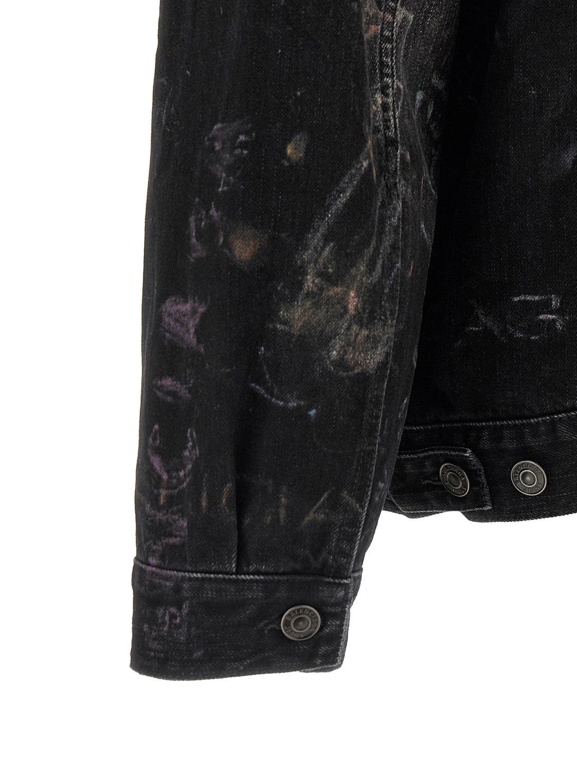 Black Cotton Denim Jacket