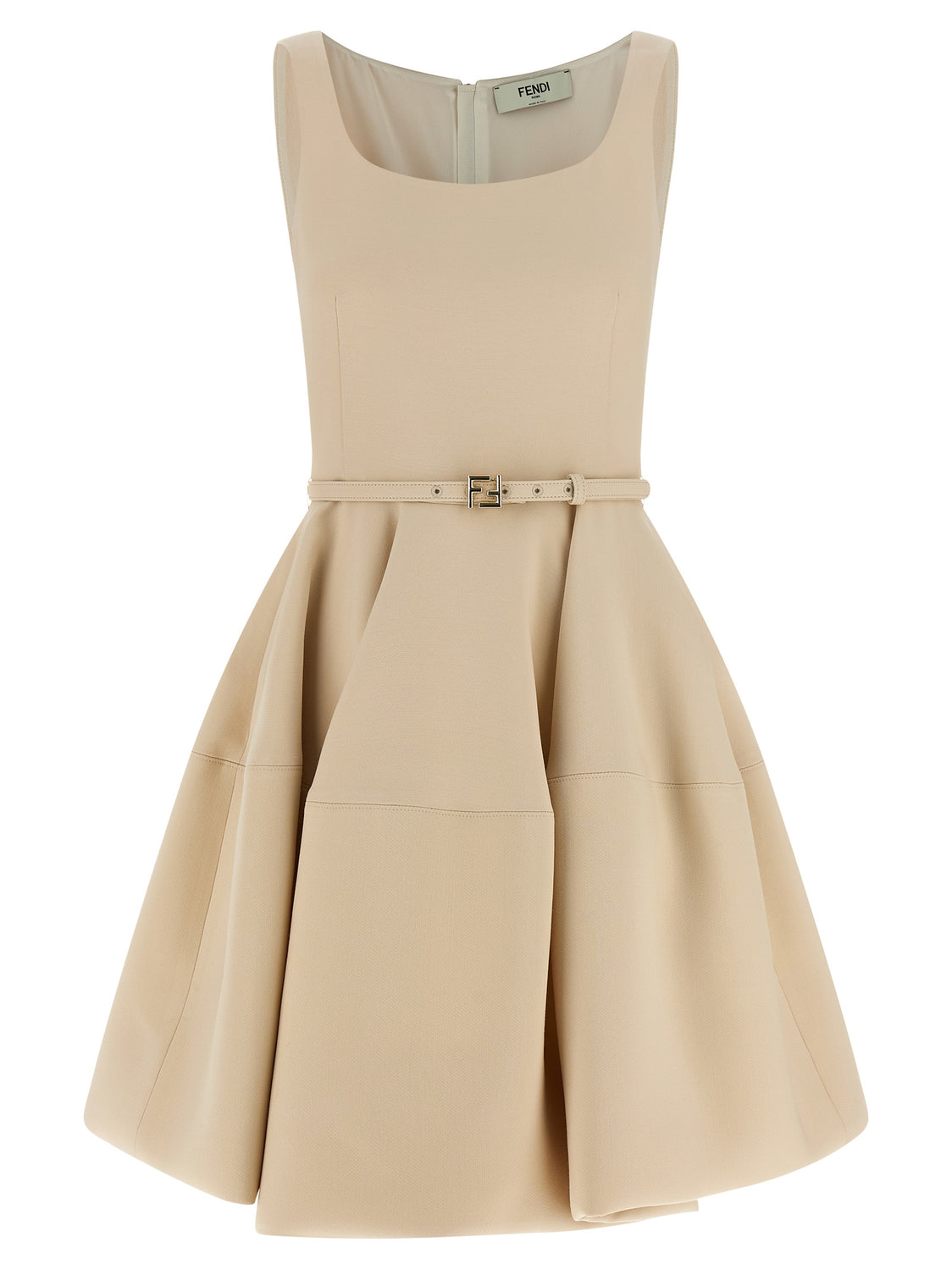 Multicolor Wool Short Dress