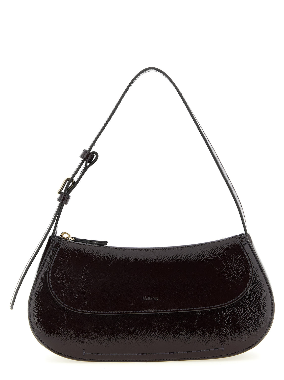 Purple Calfskin Shoulder Bag