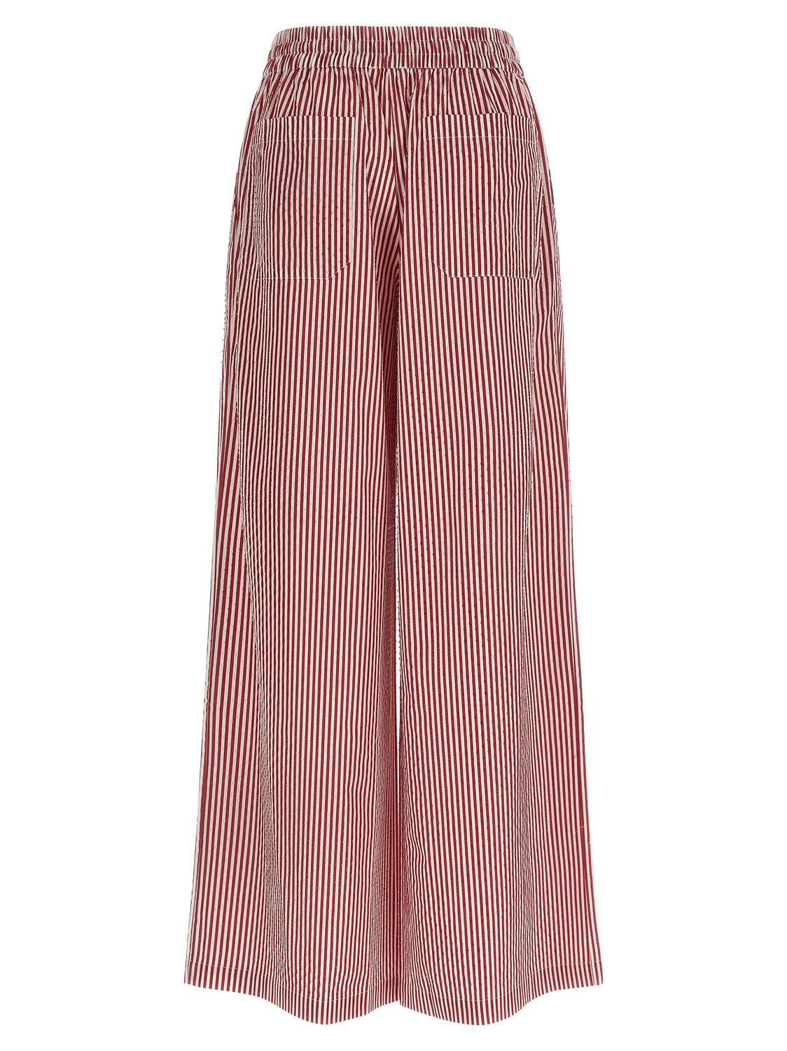 Multicolor Cotton Casual Pants
