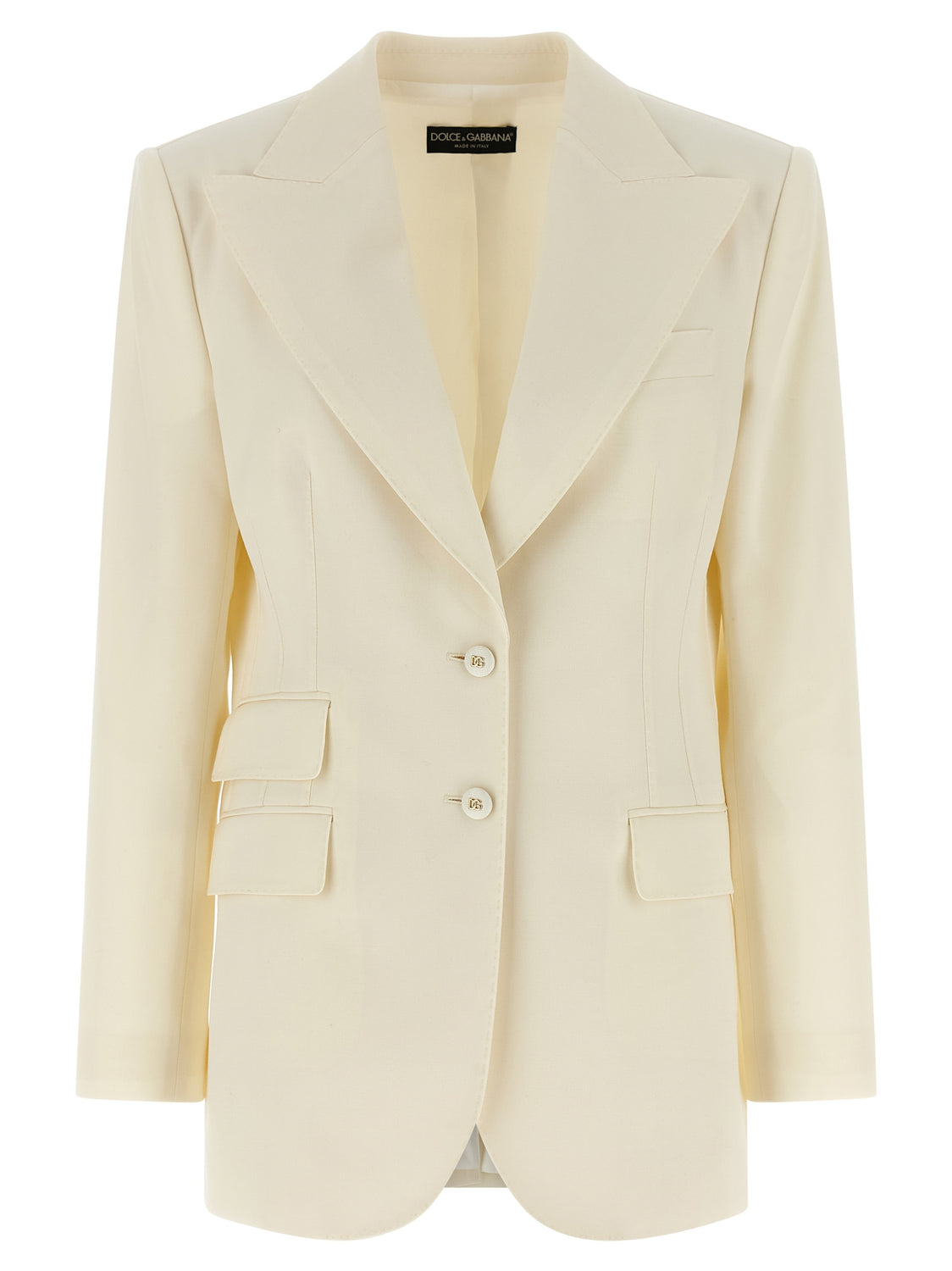 White Virgin Wool Blazer